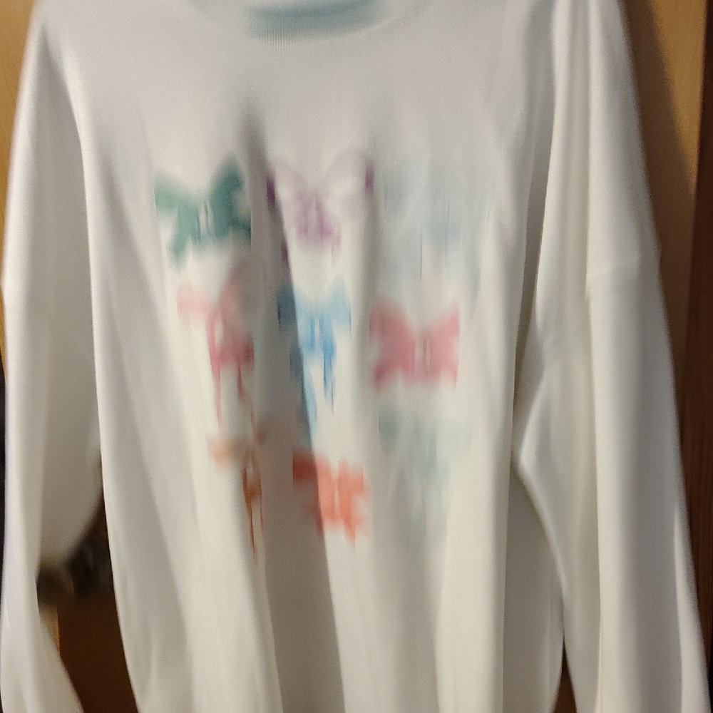 Women Colorful Butterfly Print Shirt